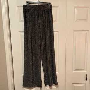 Sliver sparkle pull-on pants